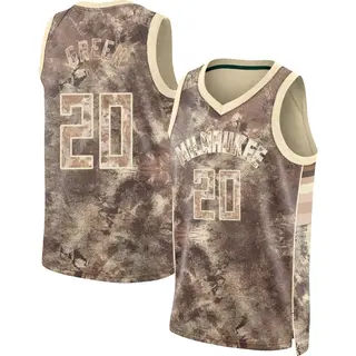 Milwaukee Bucks Men's AJ Green Green Swingman Brown Select Series Jersey