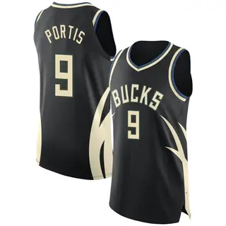 Milwaukee Bucks Men's Bobby Portis Black Authentic Statement Edition 2022/23 Jersey