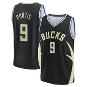Milwaukee Bucks Men's Bobby Portis Black Fast Break Statement Edition 2022/23 Jersey