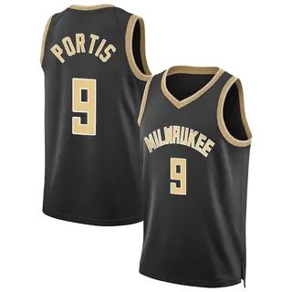Milwaukee Bucks Men's Bobby Portis Black Swingman Select Series Jersey