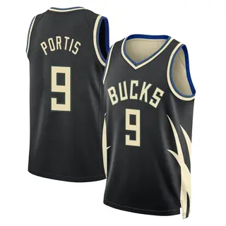 Milwaukee Bucks Men's Bobby Portis Black Swingman Statement Edition 2022/23 Jersey