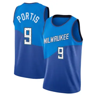 Milwaukee Bucks Men's Bobby Portis Blue Swingman 2020/21 Jersey - City Edition