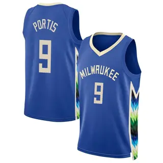 Milwaukee Bucks Men's Bobby Portis Royal Swingman 2022/23 City Edition Jersey