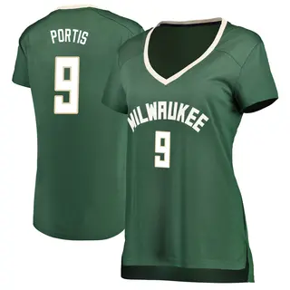 Milwaukee Bucks Women's Bobby Portis Green Fast Break Jersey - Icon Edition