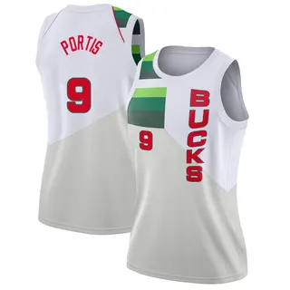 Milwaukee Bucks Women's Bobby Portis White Swingman 2018/19 Jersey - Earned Edition