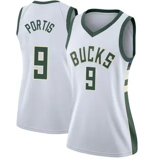 Milwaukee Bucks Women's Bobby Portis White Swingman Jersey - Association Edition