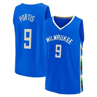 Milwaukee Bucks Youth Bobby Portis Royal Fast Break 2022/23 City Edition Jersey