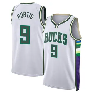 Milwaukee Bucks Youth Bobby Portis White Swingman 2021/22 City Edition Jersey