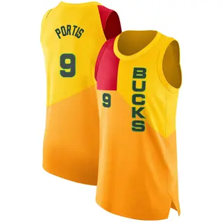 Milwaukee Bucks Youth Bobby Portis Yellow Swingman 2018/19 Jersey - City Edition